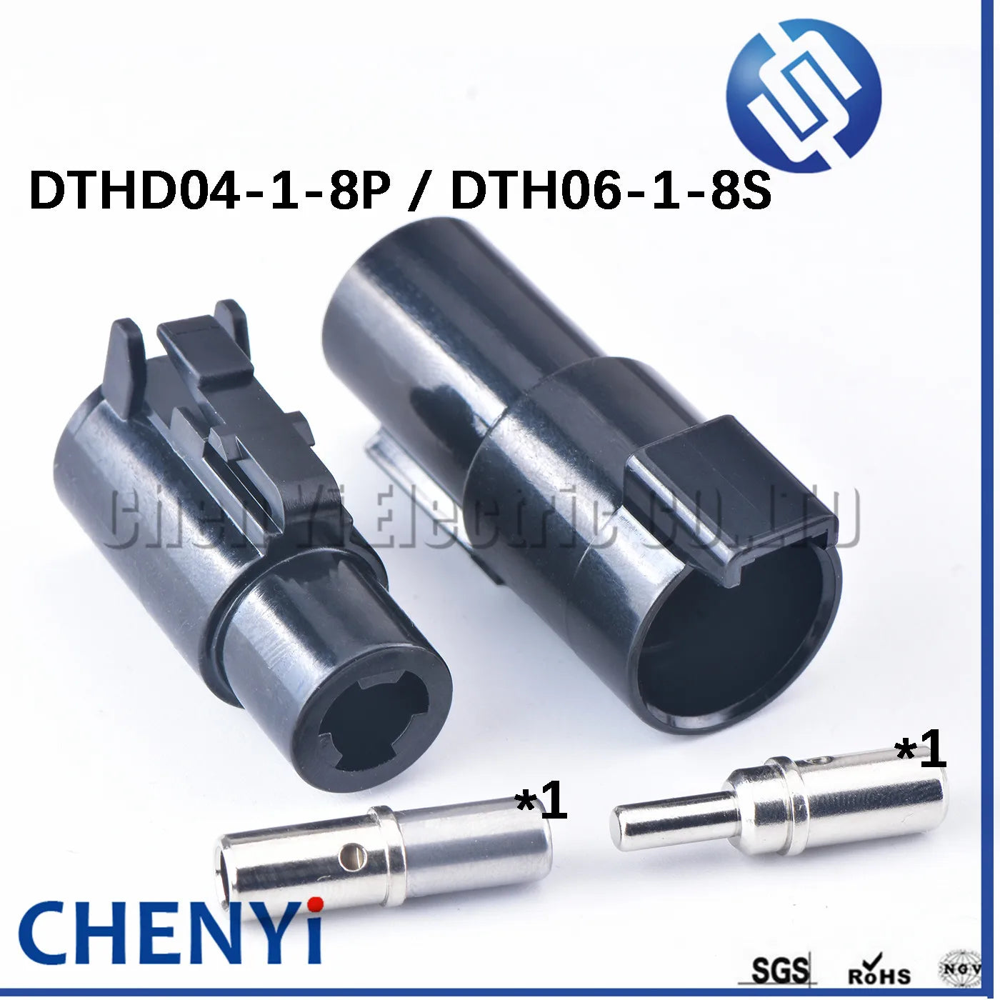 1 Pin Auto Waterproof Connector High Current plug DTHD04-1-8P DTHD06-1-8S For DEUTSCH