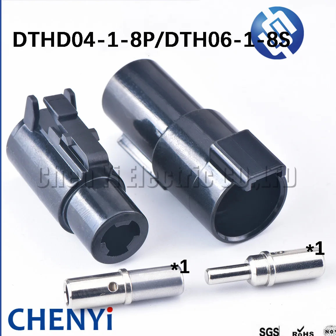 1 Pin Auto Waterproof Connector High Current plug DTHD04-1-8P DTHD06-1-8S For DEUTSCH