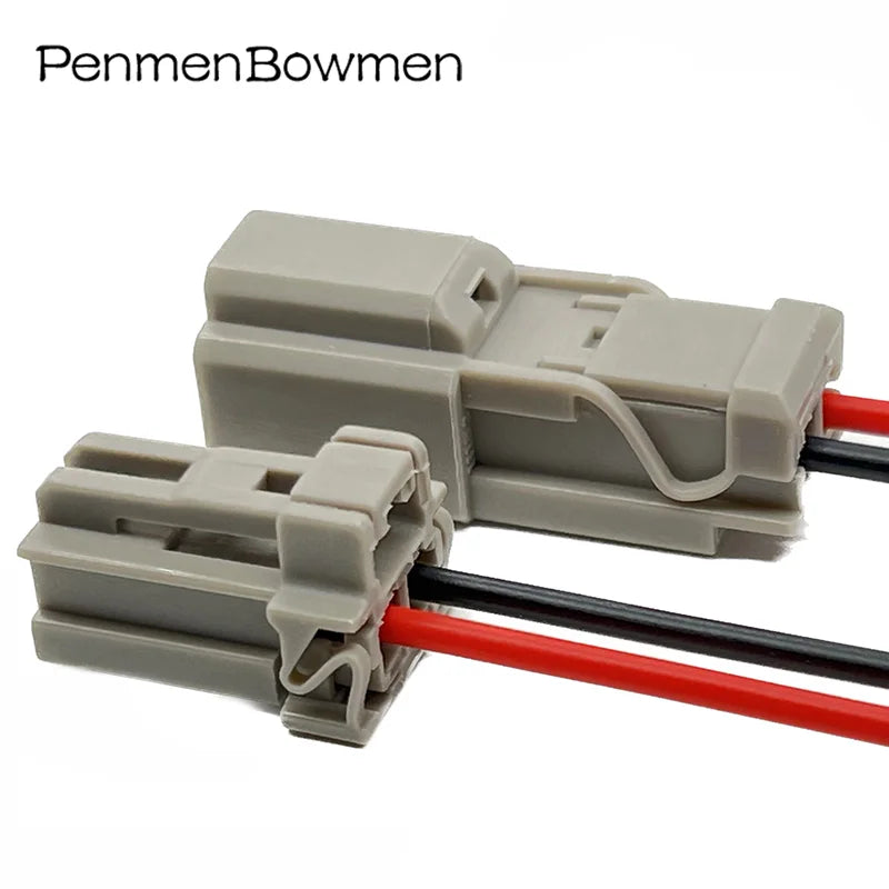 1 Set 2 Pin Auto Trunk Lock Electrical Cable Connectors Female Male Wire Harness Plug 6098-0239 6098-0240 For Honda Nissan