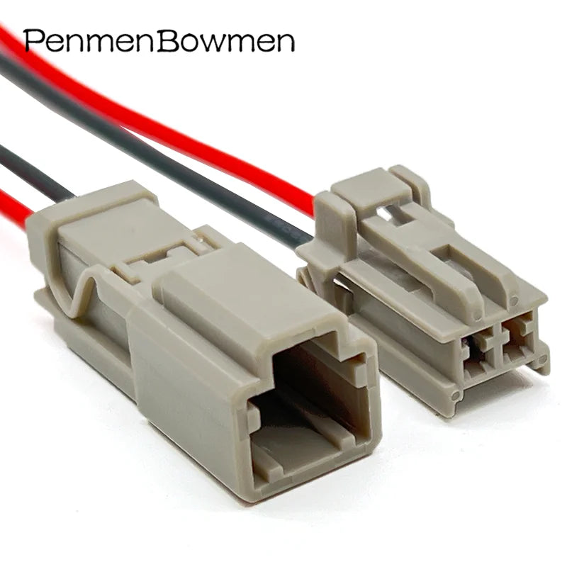 1 Set 2 Pin Auto Trunk Lock Electrical Cable Connectors Female Male Wire Harness Plug 6098-0239 6098-0240 For Honda Nissan