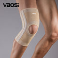 1 Pc High Elasticity Knee Support Brace Open Patella with Spring Bars