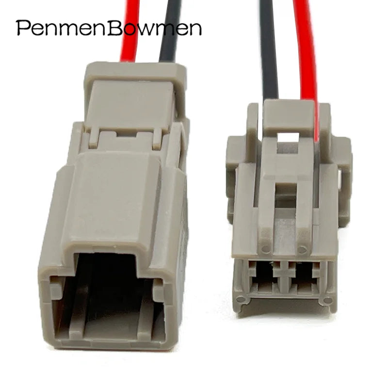 1 Set 2 Pin Auto Trunk Lock Electrical Cable Connectors Female Male Wire Harness Plug 6098-0239 6098-0240 For Honda Nissan
